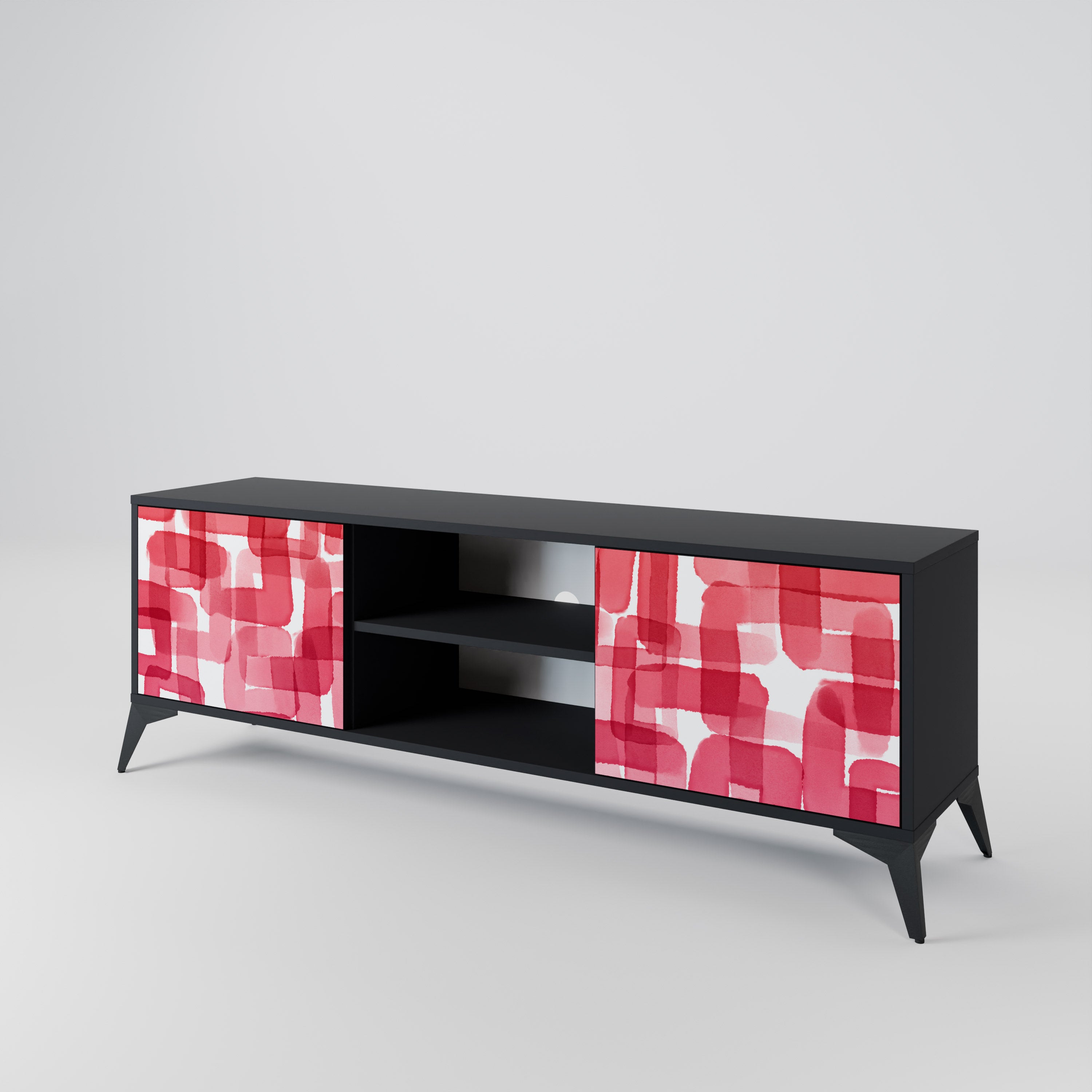 KALEIDOSCOPIC CUBISM 2-Door TV Cabinet