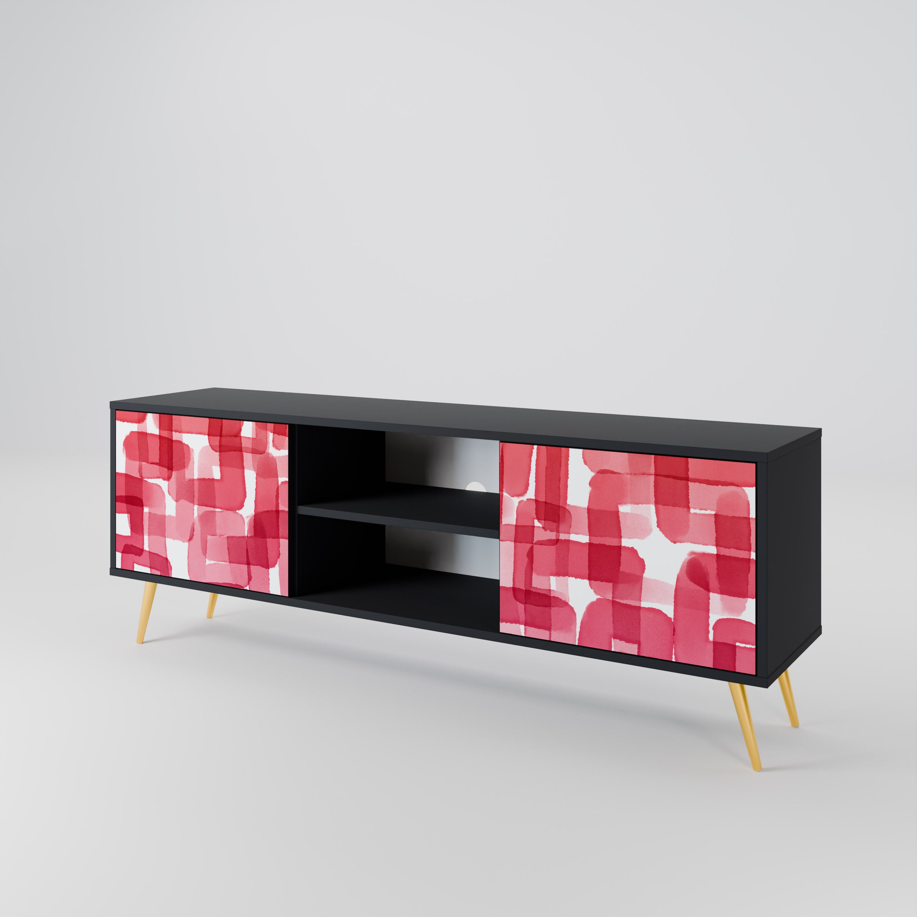 KALEIDOSCOPIC CUBISM 2-Door TV Cabinet