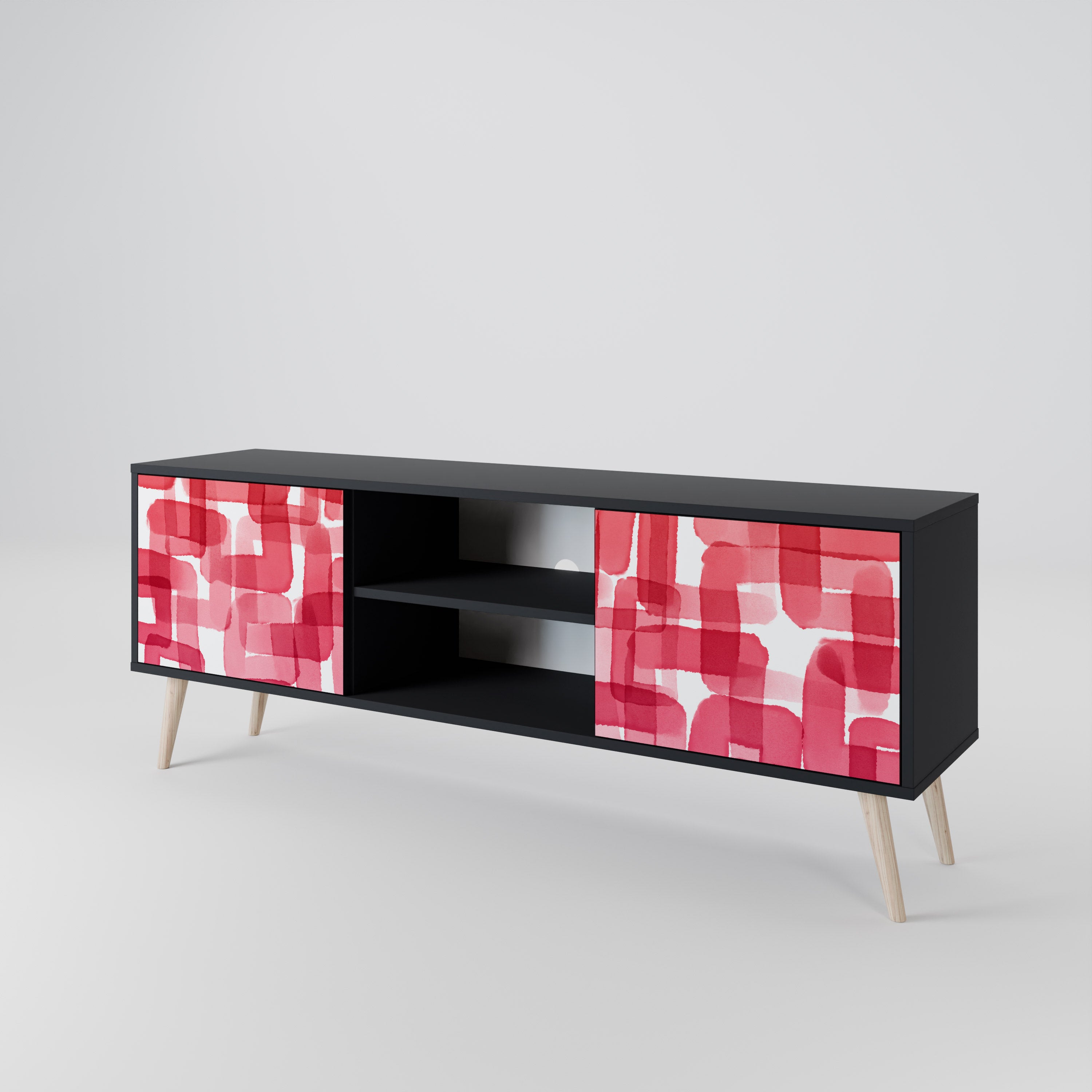 KALEIDOSCOPIC CUBISM 2-Door TV Cabinet