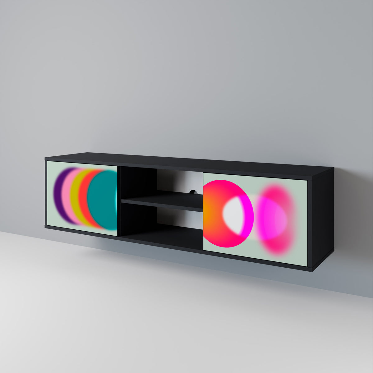 SYMPHONY OF COLORS Dvoudveřový TV stolek