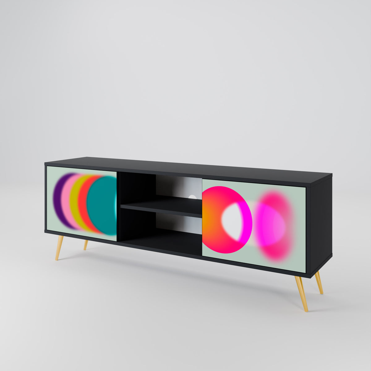 SYMPHONY OF COLORS Dvoudveřový TV stolek