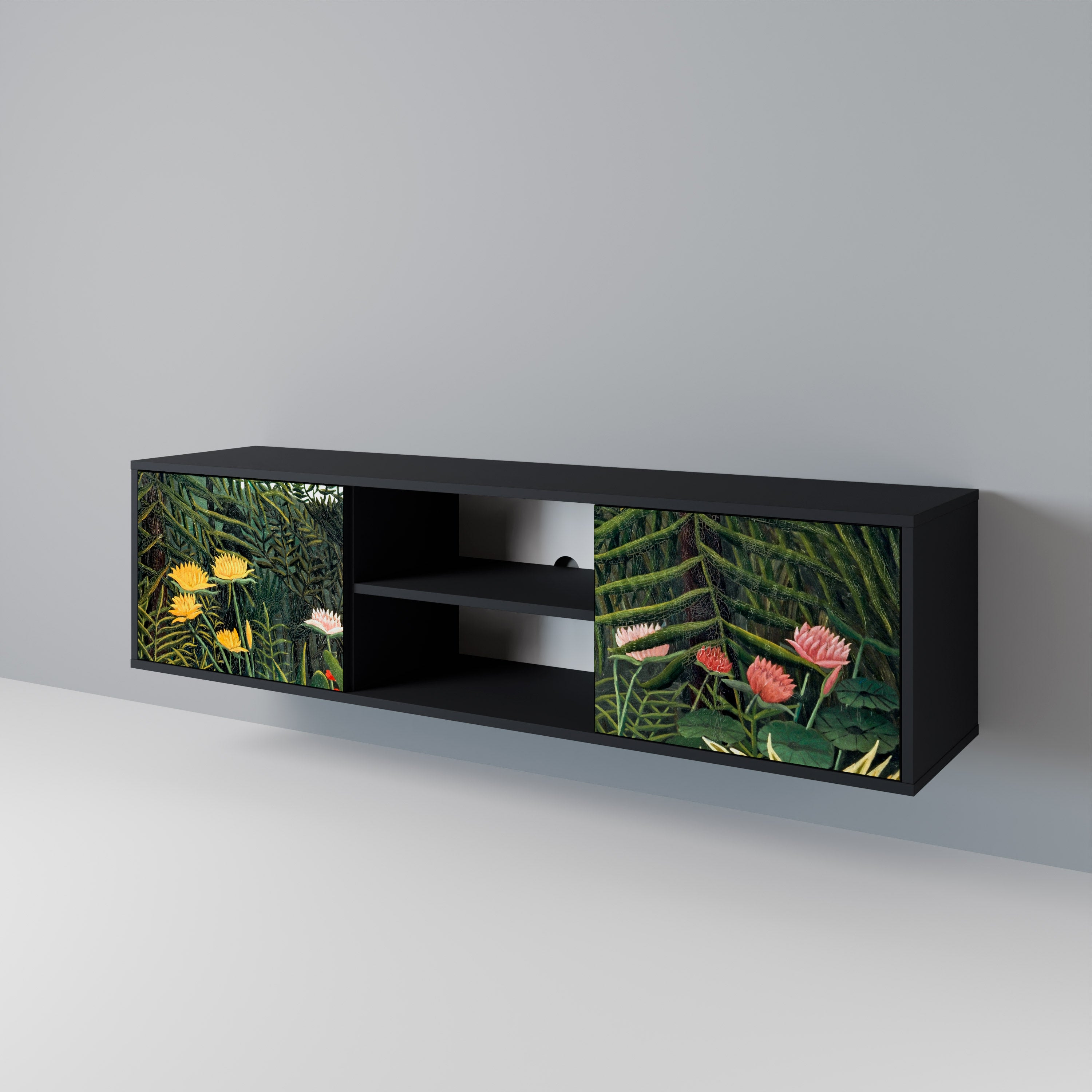 VIRGIN FOREST WITH SUNSET 2-Door TV Cabinet