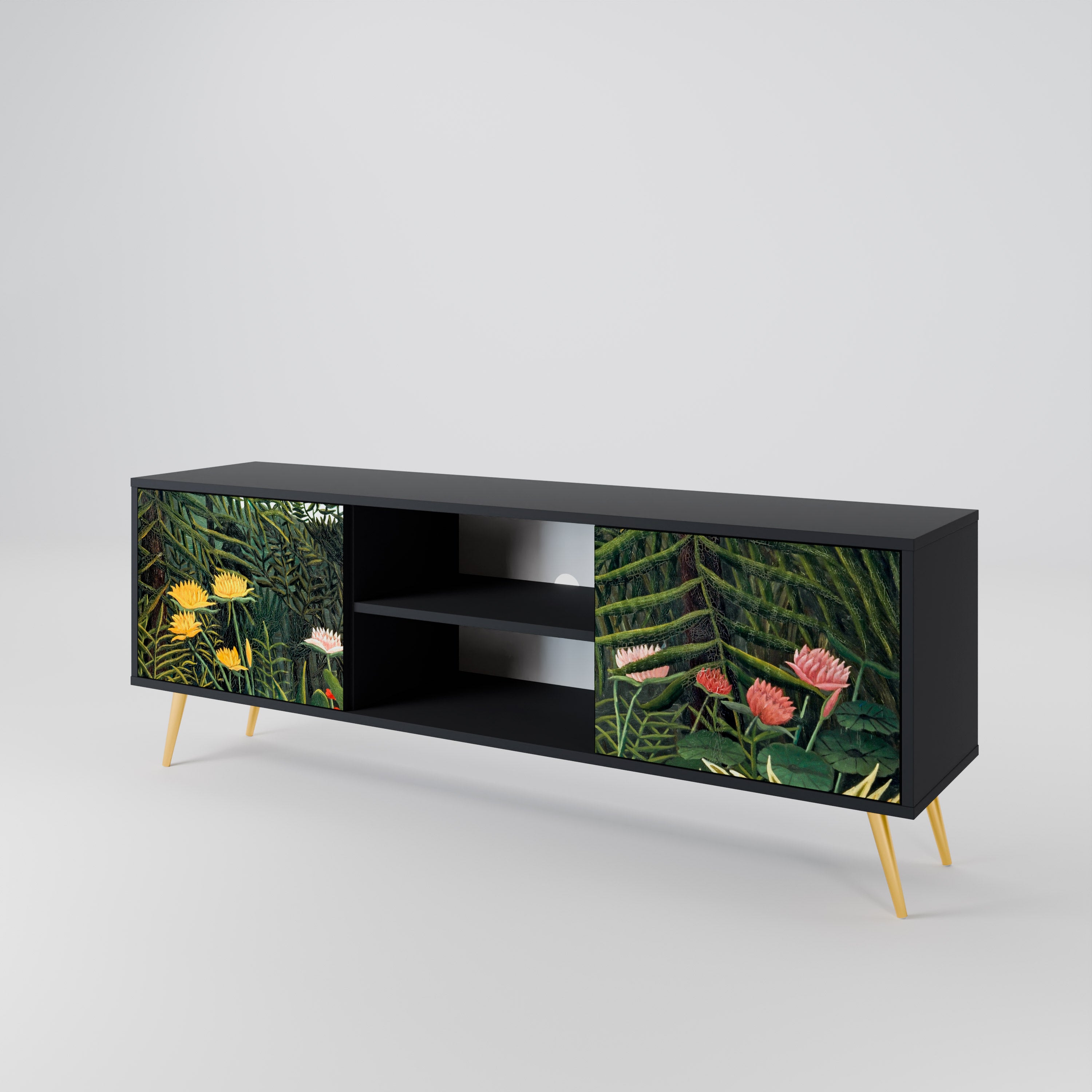 VIRGIN FOREST WITH SUNSET 2-Door TV Cabinet