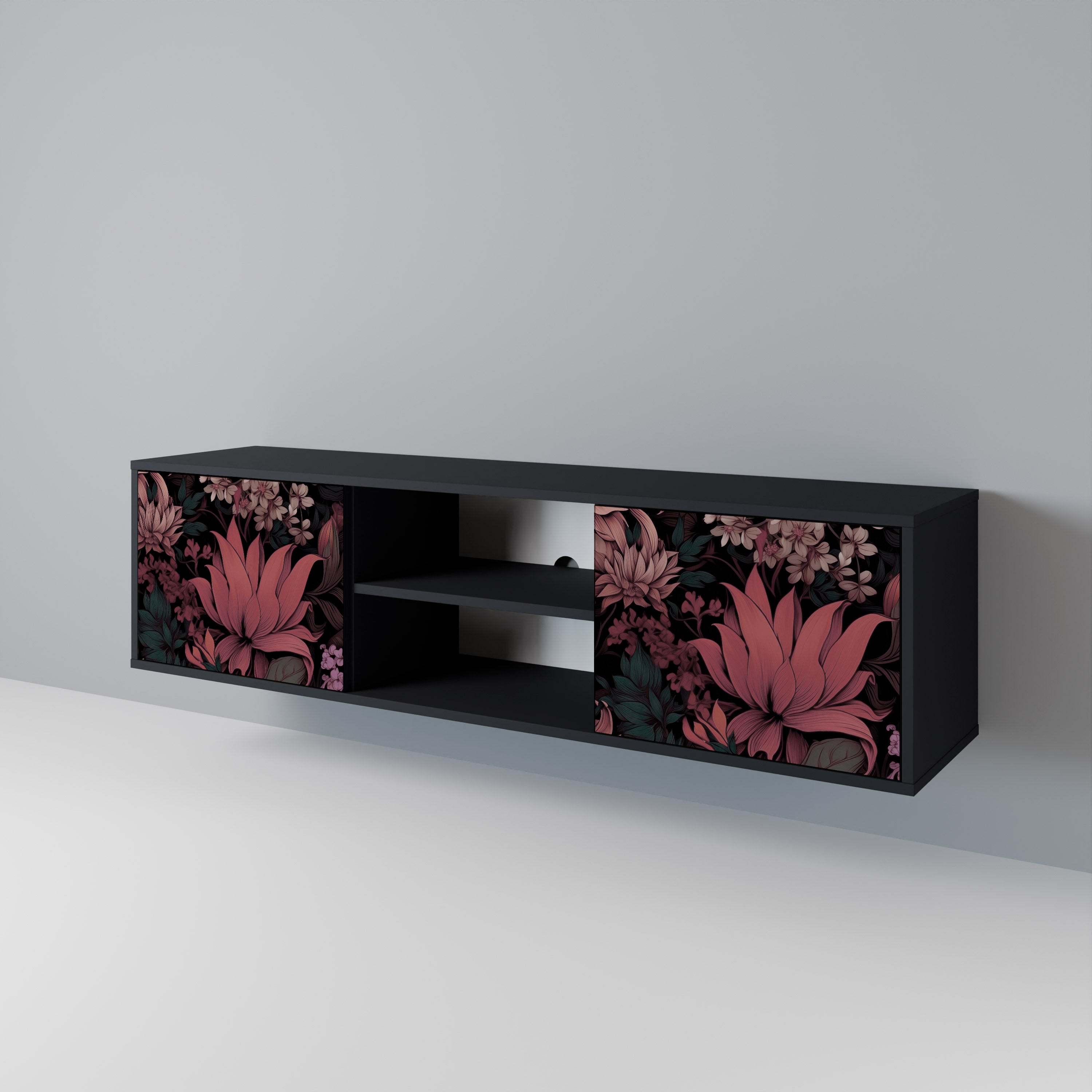 FLORAL WHISPER 2-Door TV Cabinet