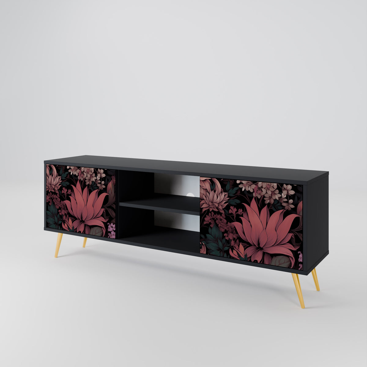 FLORAL WHISPER Dvoudveřový TV stolek