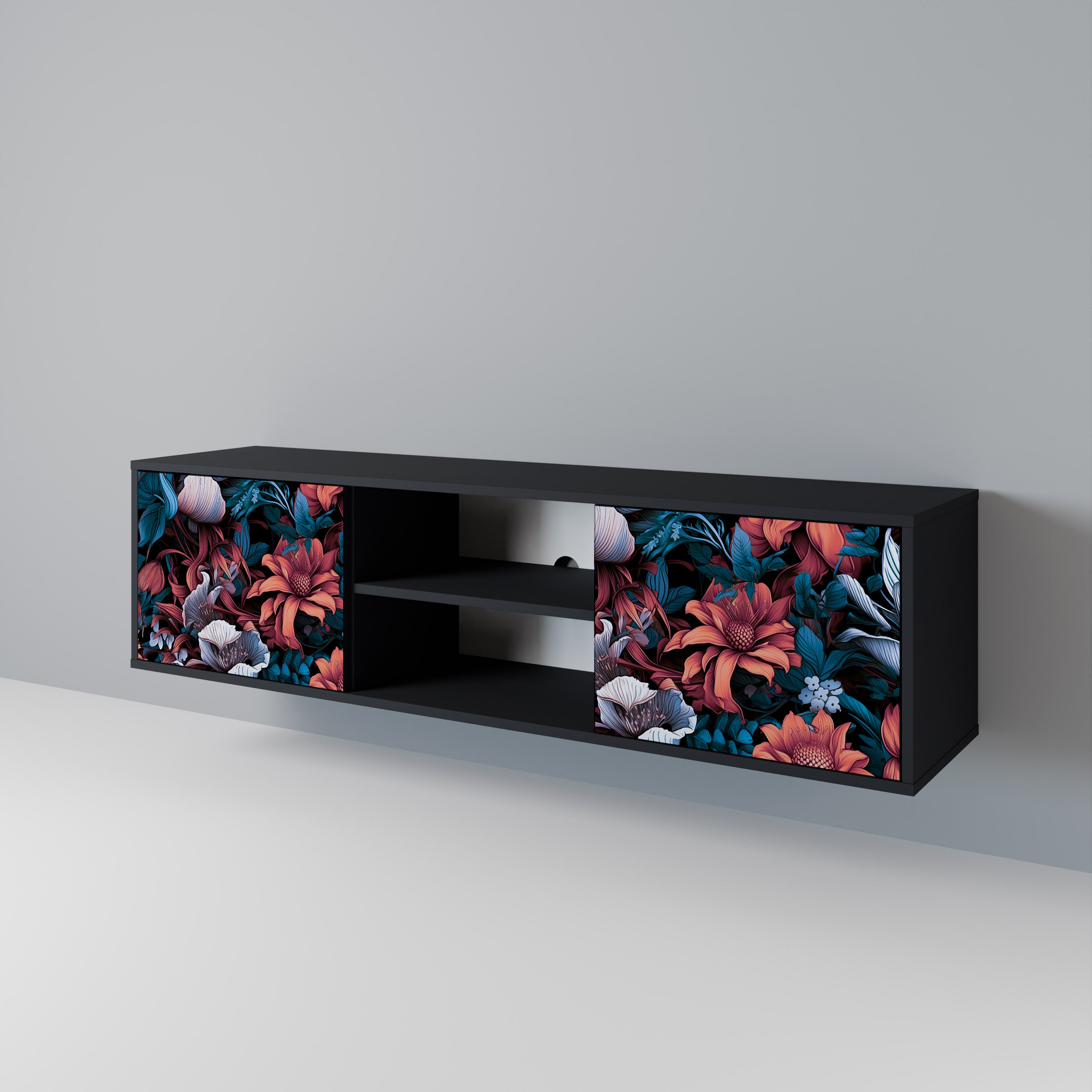 ETHEREAL BLOSSOMS 2-Door TV Cabinet