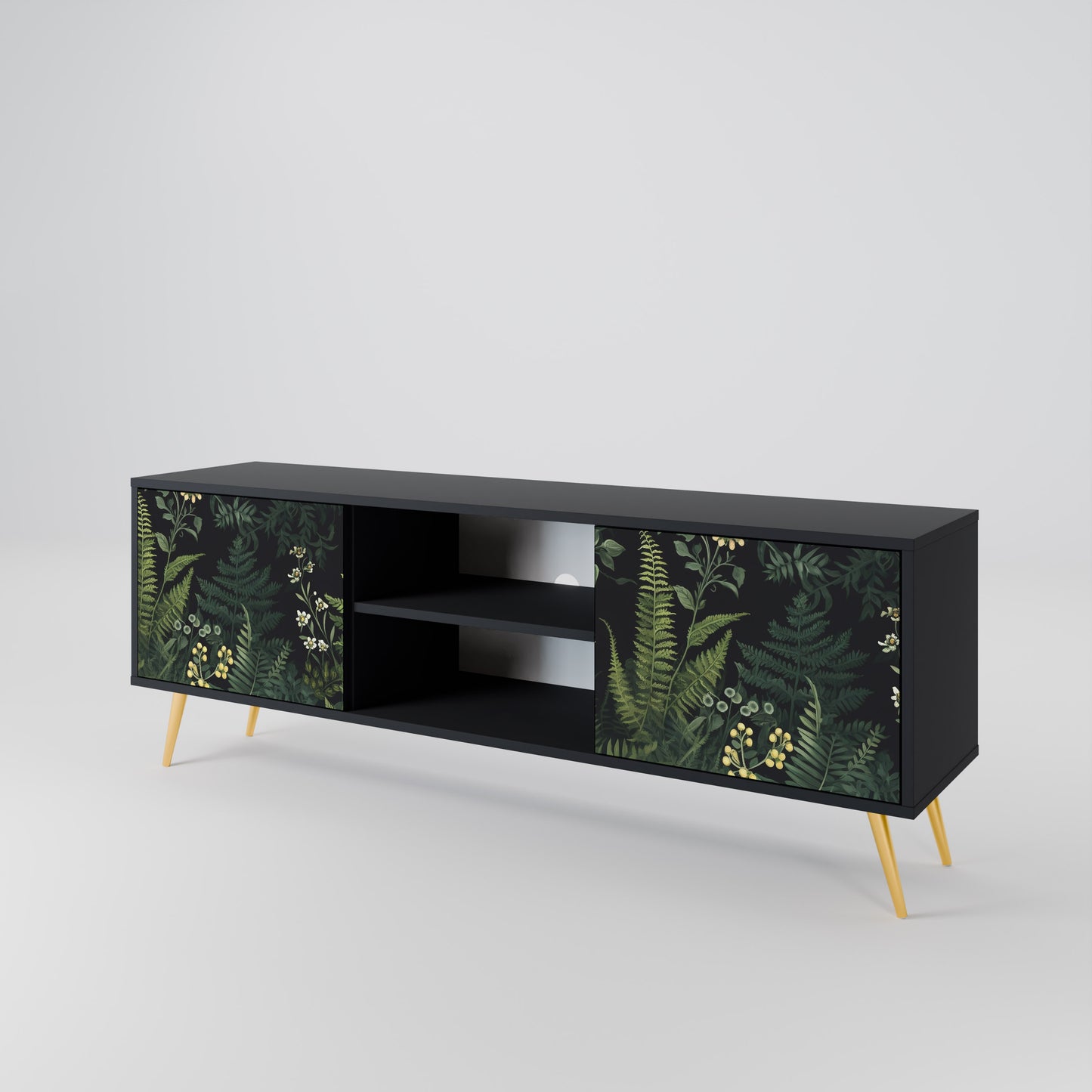 FERN FLOWERS Dvoudveřový TV stolek