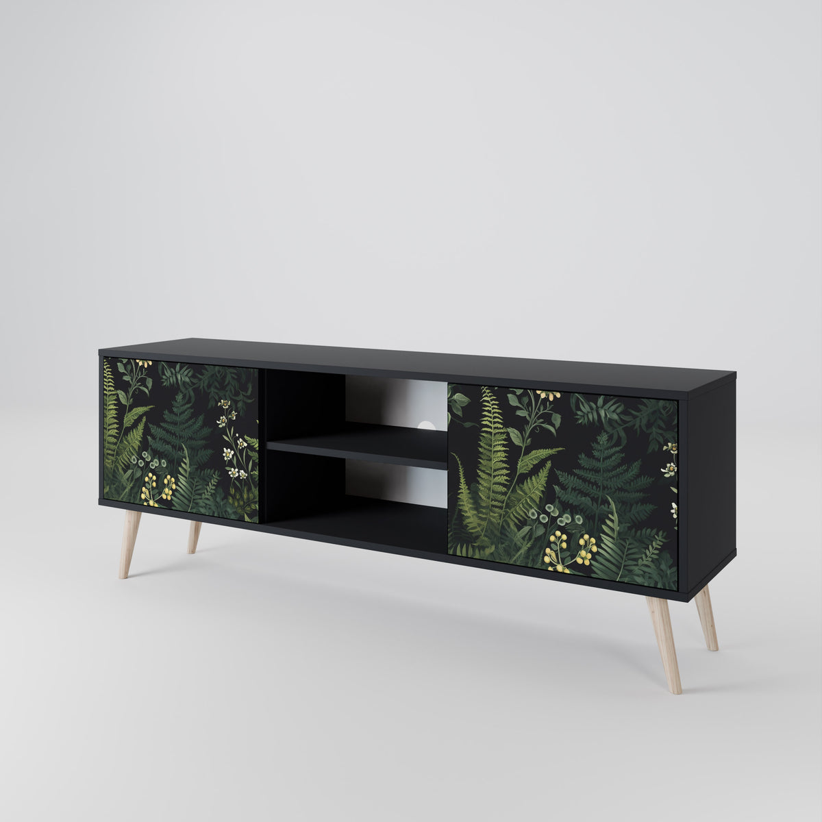 FERN FLOWERS Dvoudveřový TV stolek