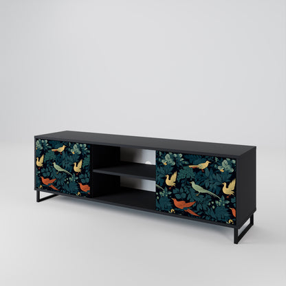 FOWL ORNAMENT Dvoudveřový TV stolek
