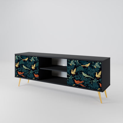 FOWL ORNAMENT Dvoudveřový TV stolek