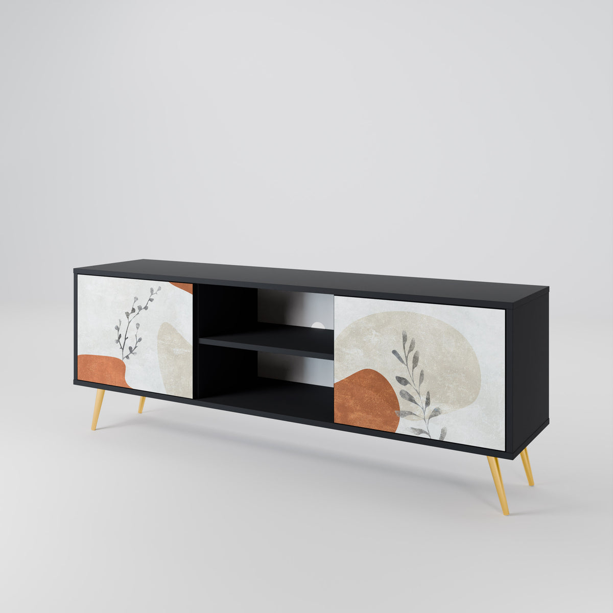 TRANQUIL TWIG Dvoudveřový TV stolek