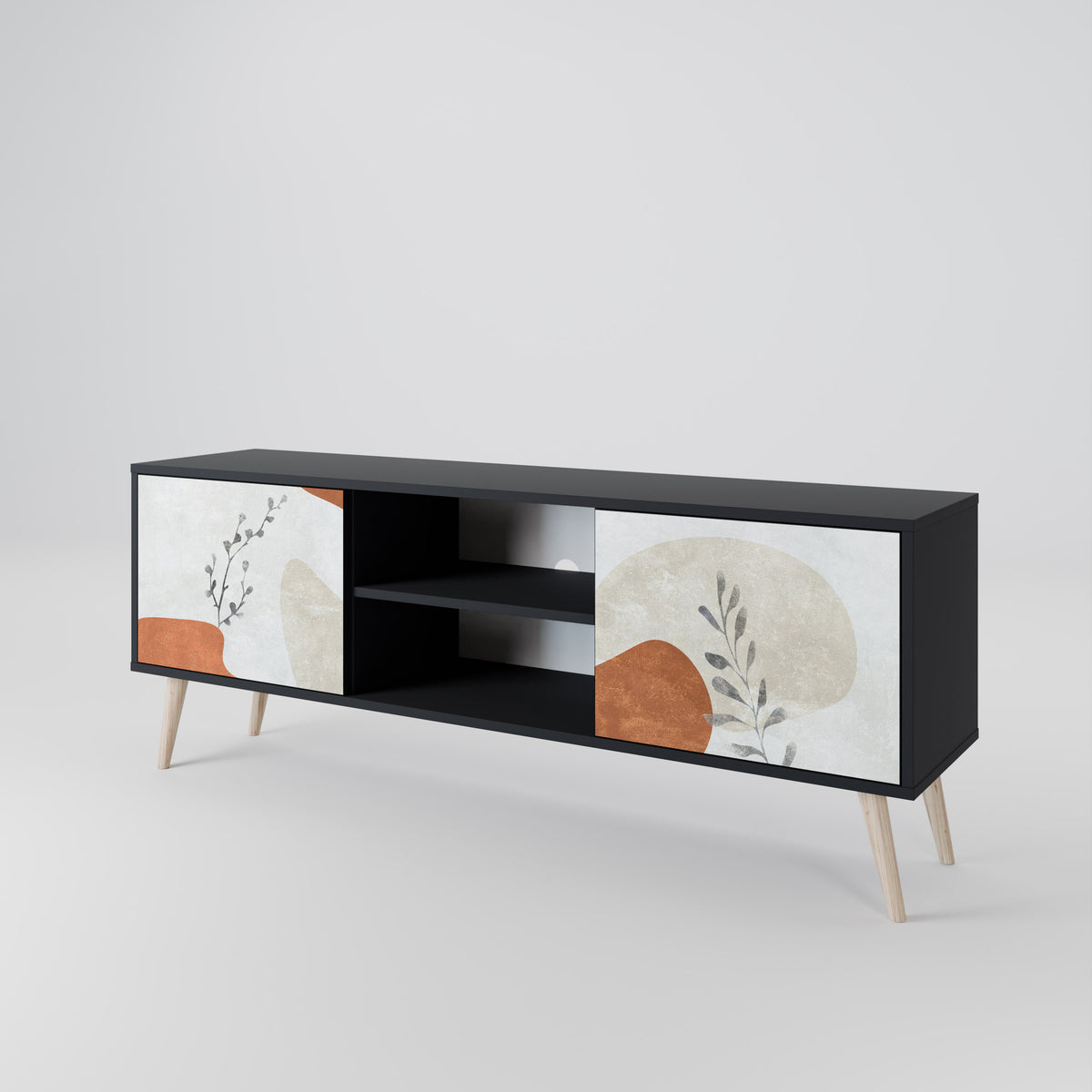 TRANQUIL TWIG Dvoudveřový TV stolek