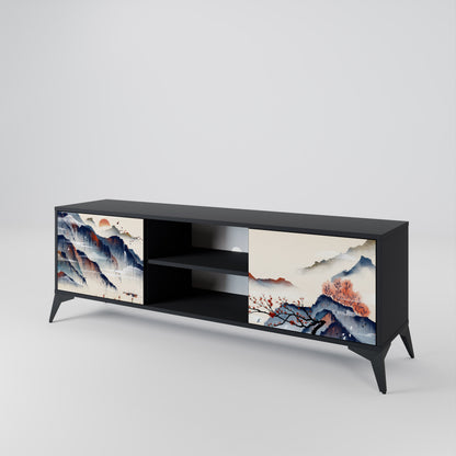JAPANESE LANDSCAPE Dvoudveřový TV stolek