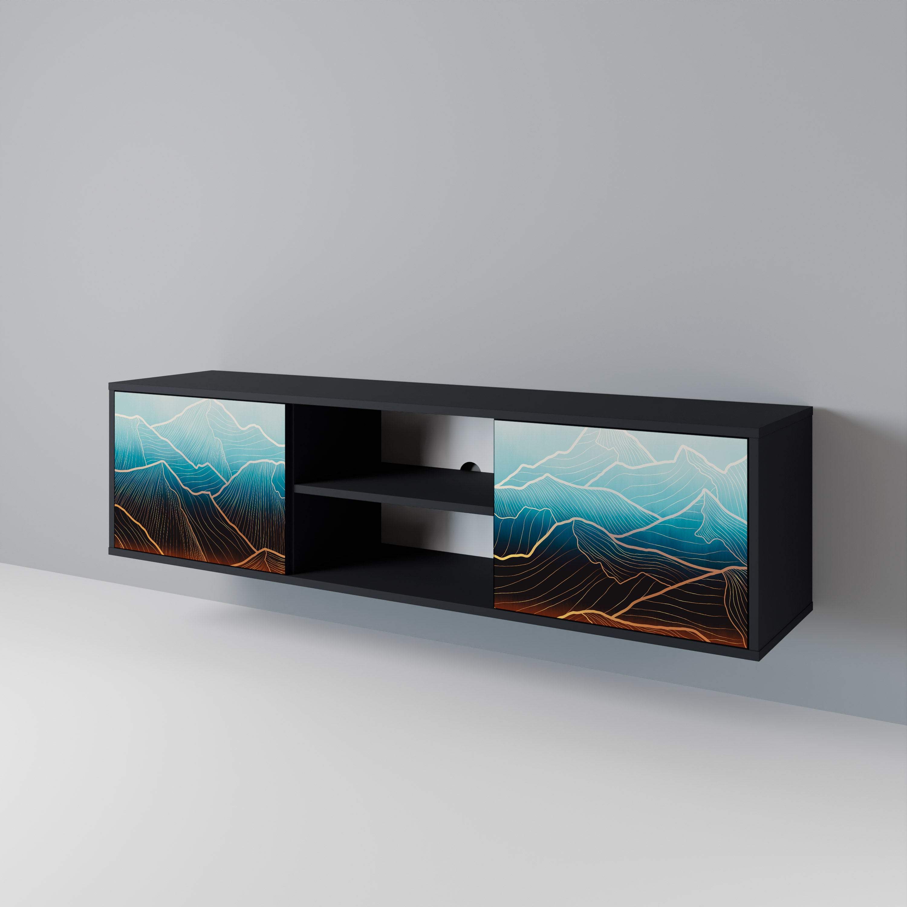 LUNAR SECRETS 2-Door TV Cabinet