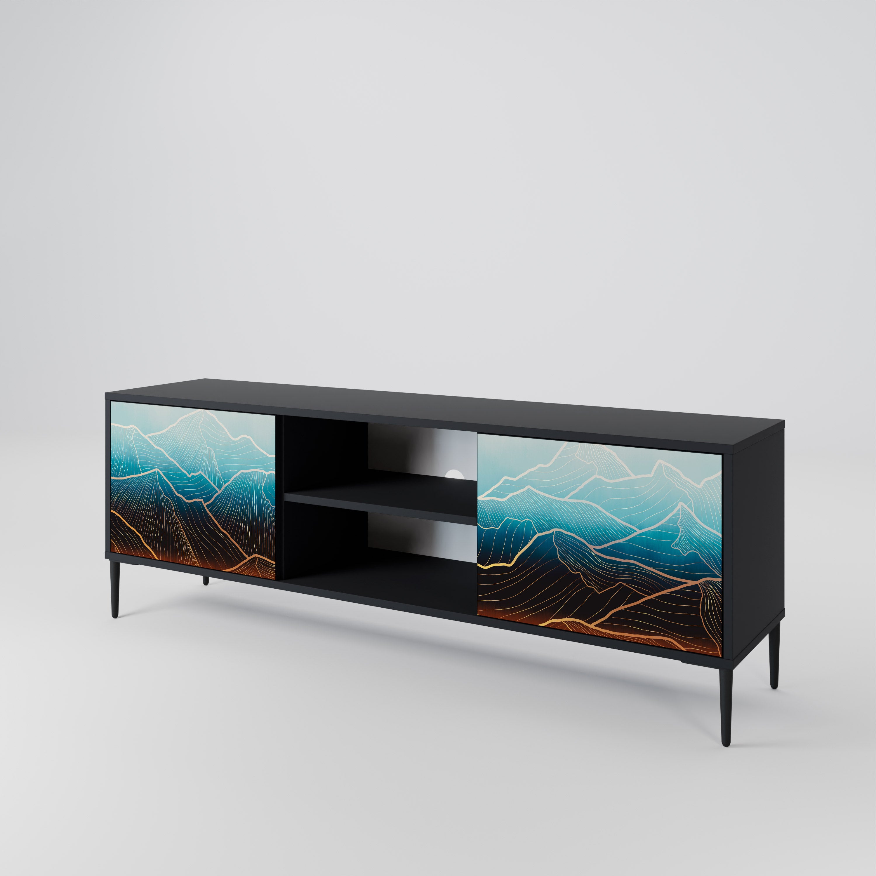 LUNAR SECRETS 2-Door TV Cabinet