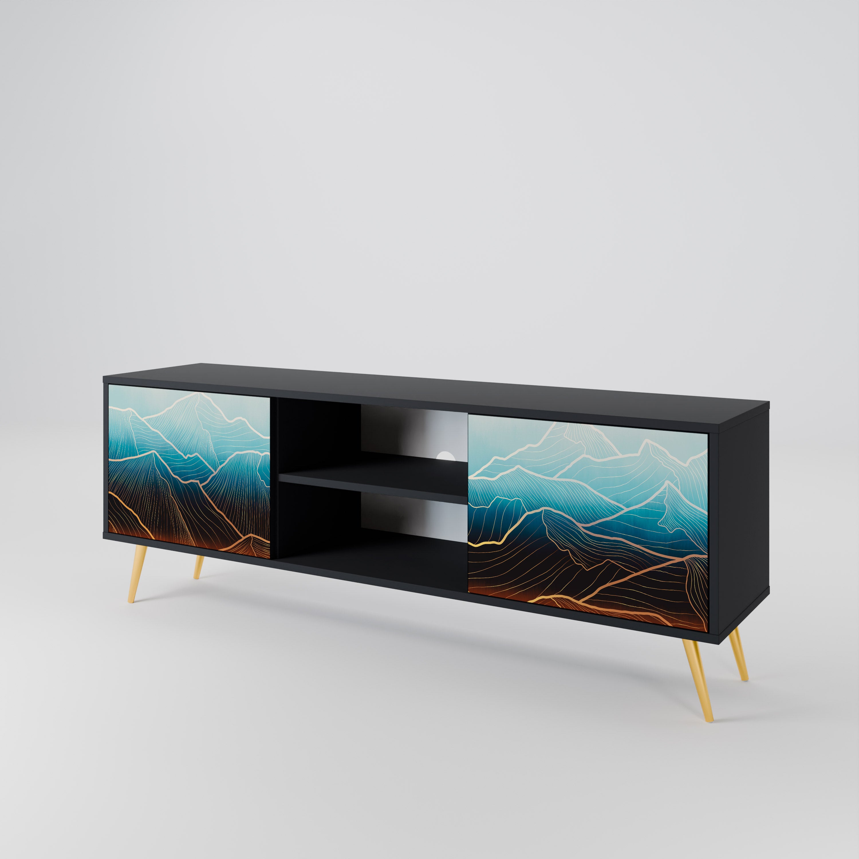 LUNAR SECRETS 2-Door TV Cabinet