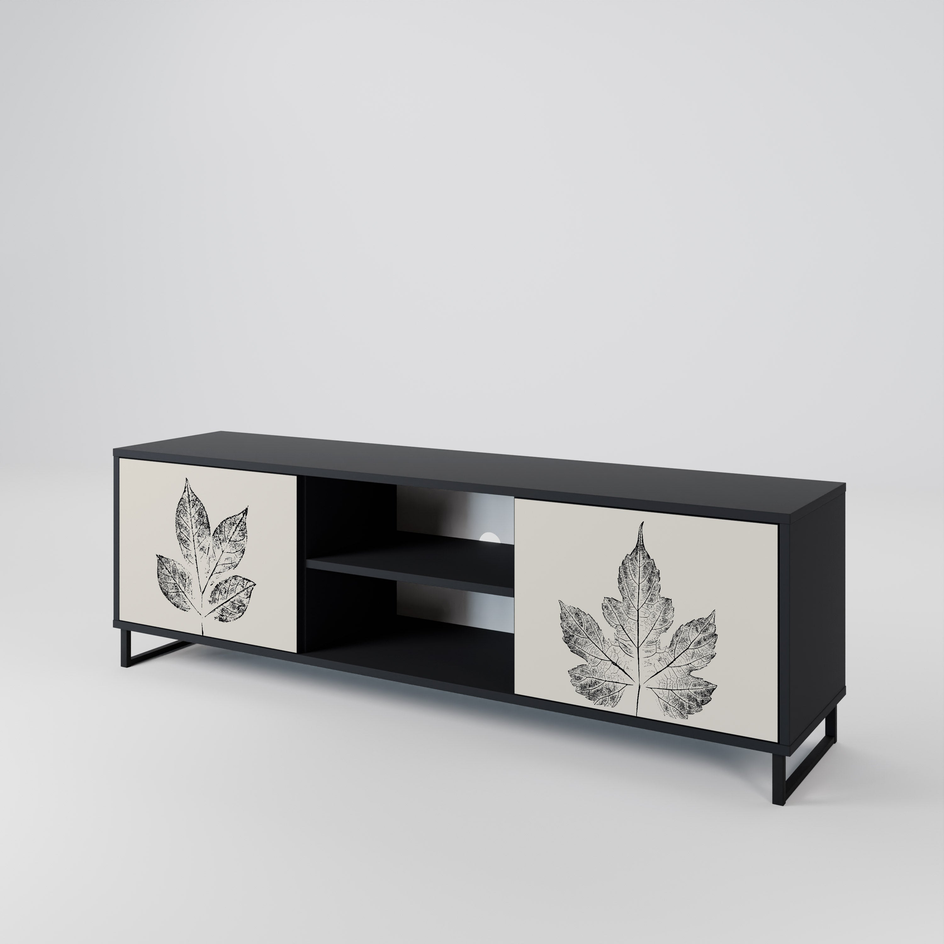 LEAFY STAMPS 2-Door TV Cabinet