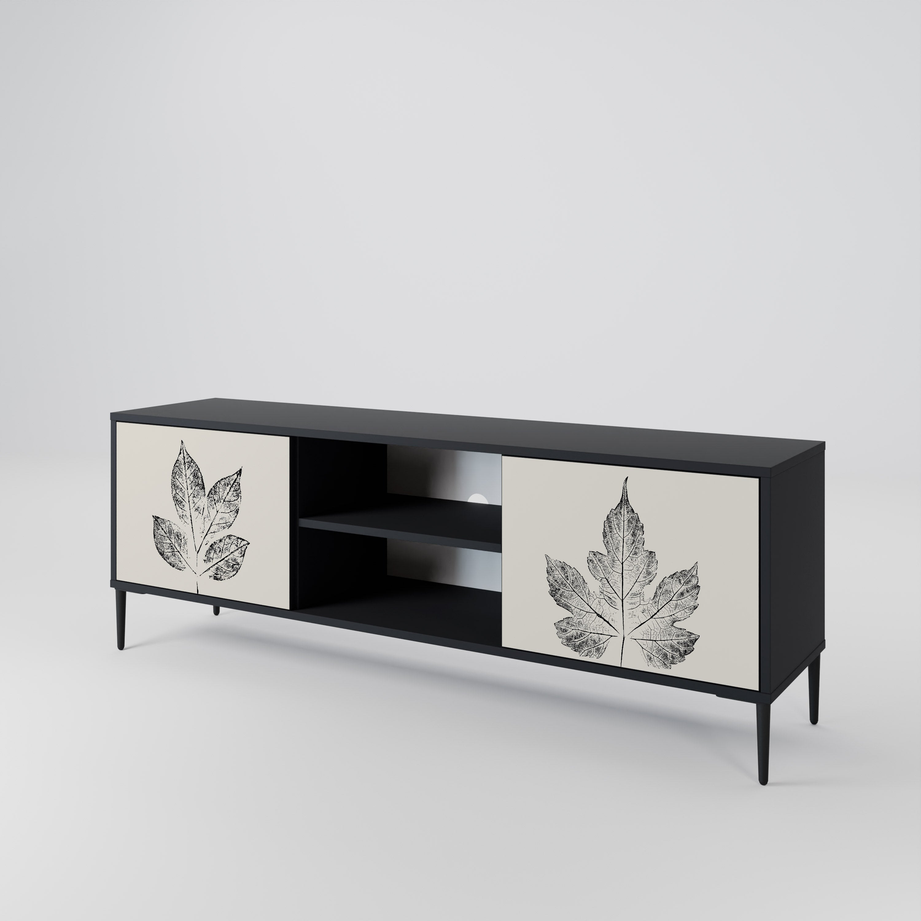 LEAFY STAMPS 2-Door TV Cabinet