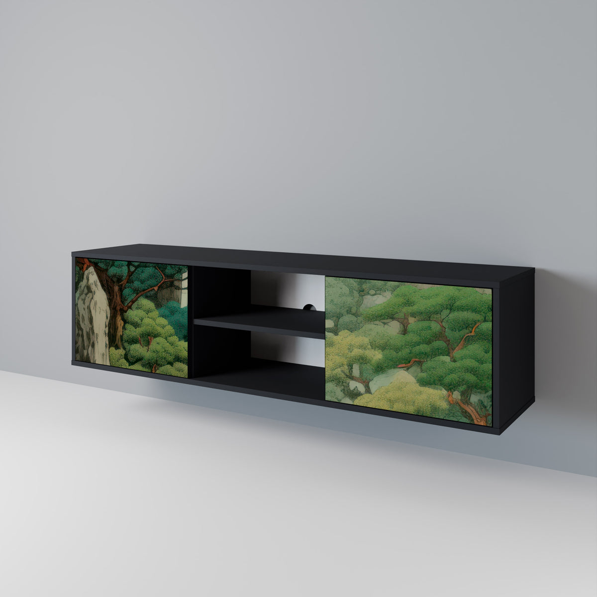 VERDURE ABYSS Dvoudveřový TV stolek