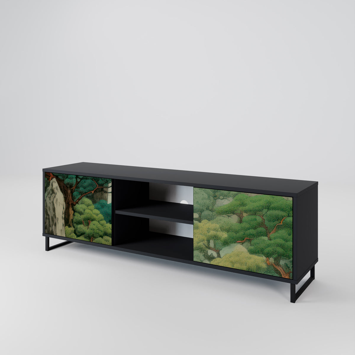 VERDURE ABYSS Dvoudveřový TV stolek