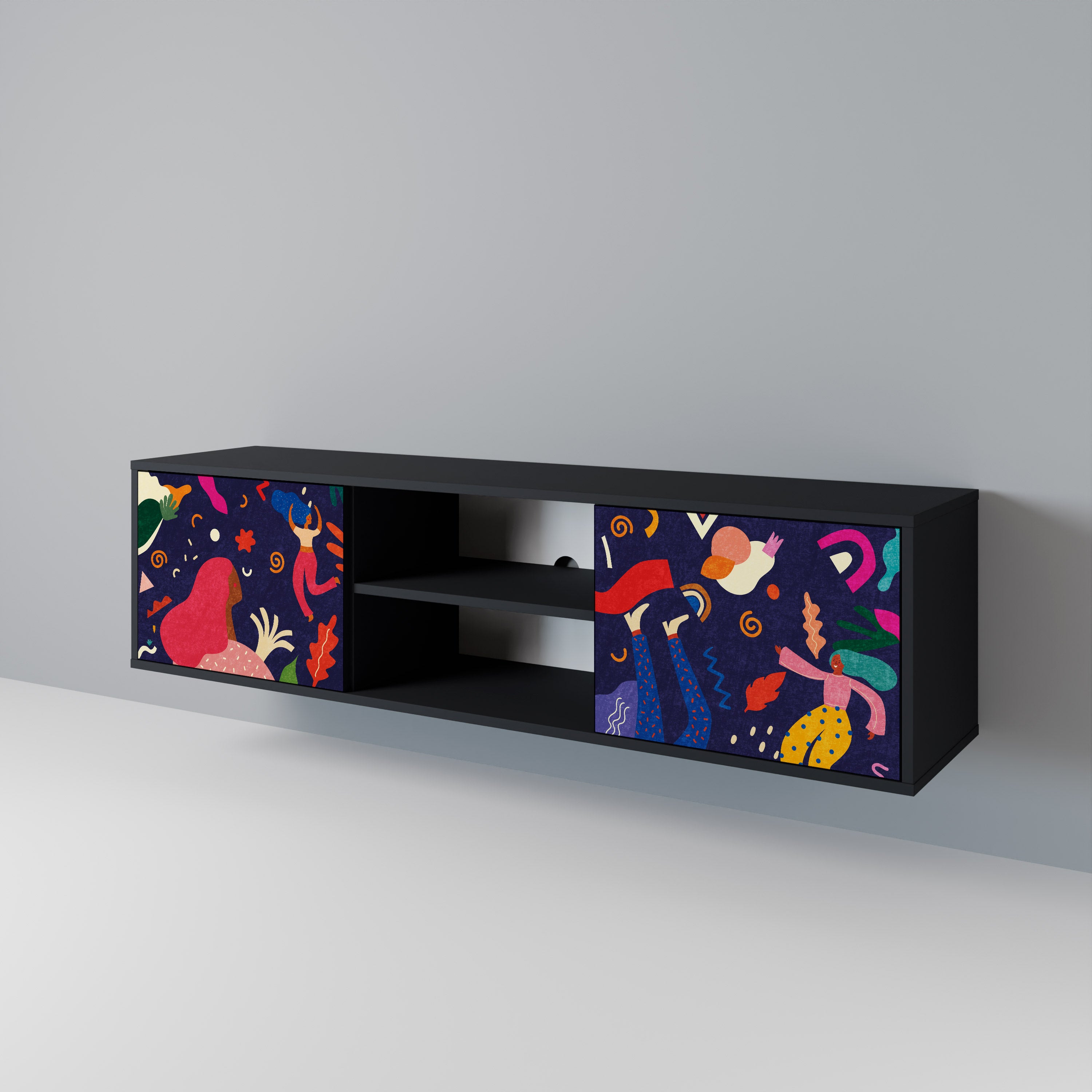 FESTIVE PLEASURES 2-Door TV Cabinet