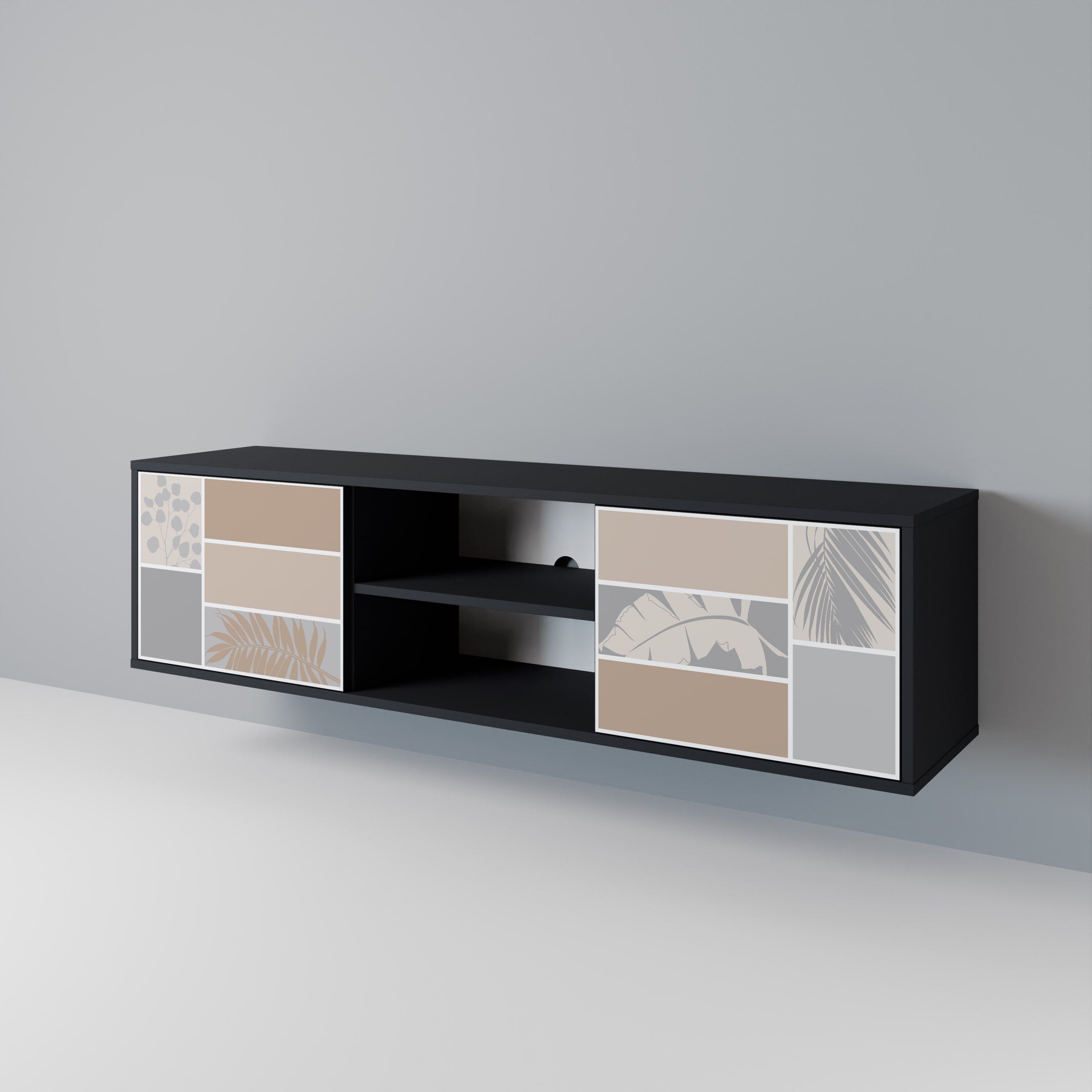 TROPICAL SHAPES 2-Door TV Cabinet