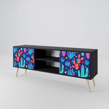 CACTUS VIBES Dvoudveřový TV stolek