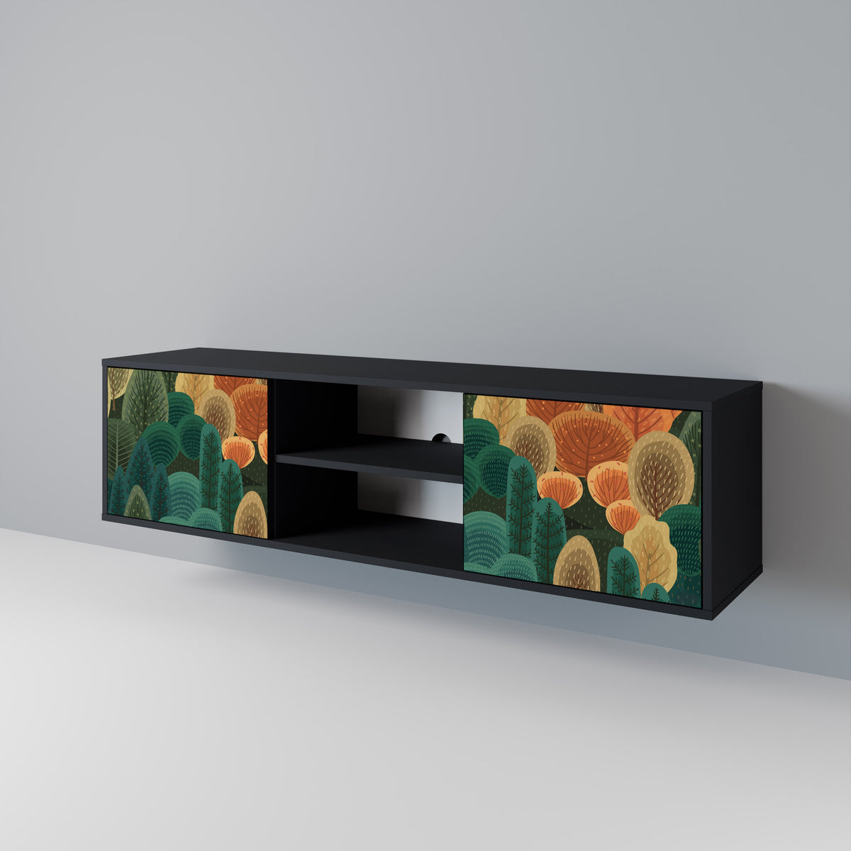 AUTUMN KALEIDOSCOPE Dvoudveřový TV stolek