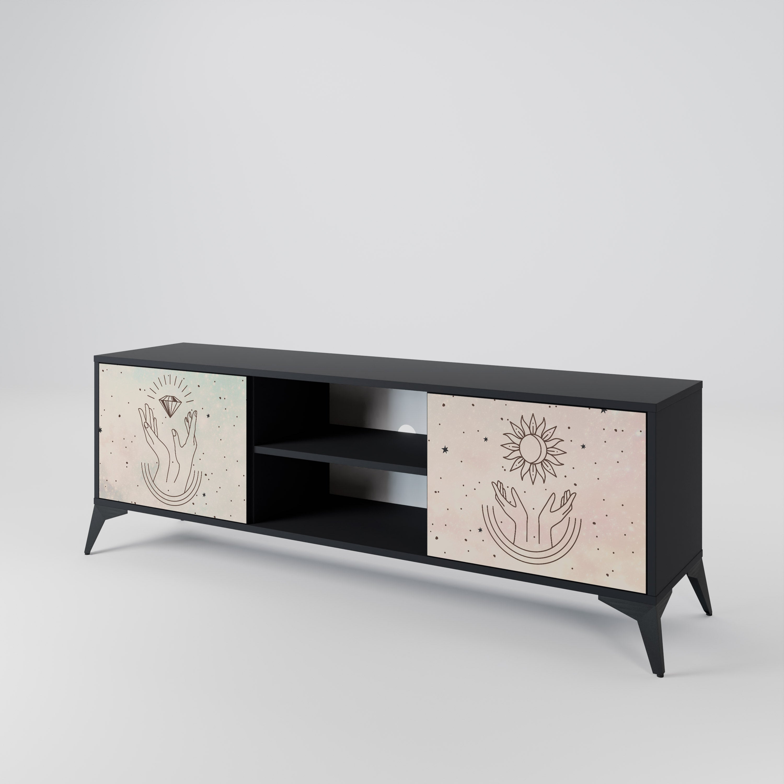 DELICATE BEAUTY 2-Door TV Cabinet