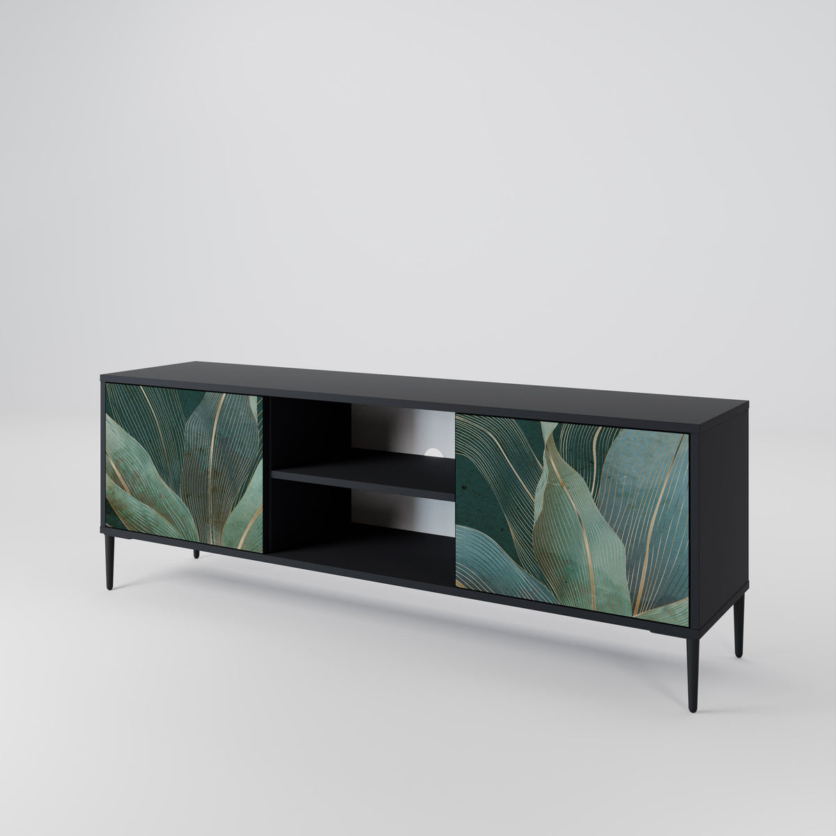 ROYAL GREEN Dvoudveřový TV stolek