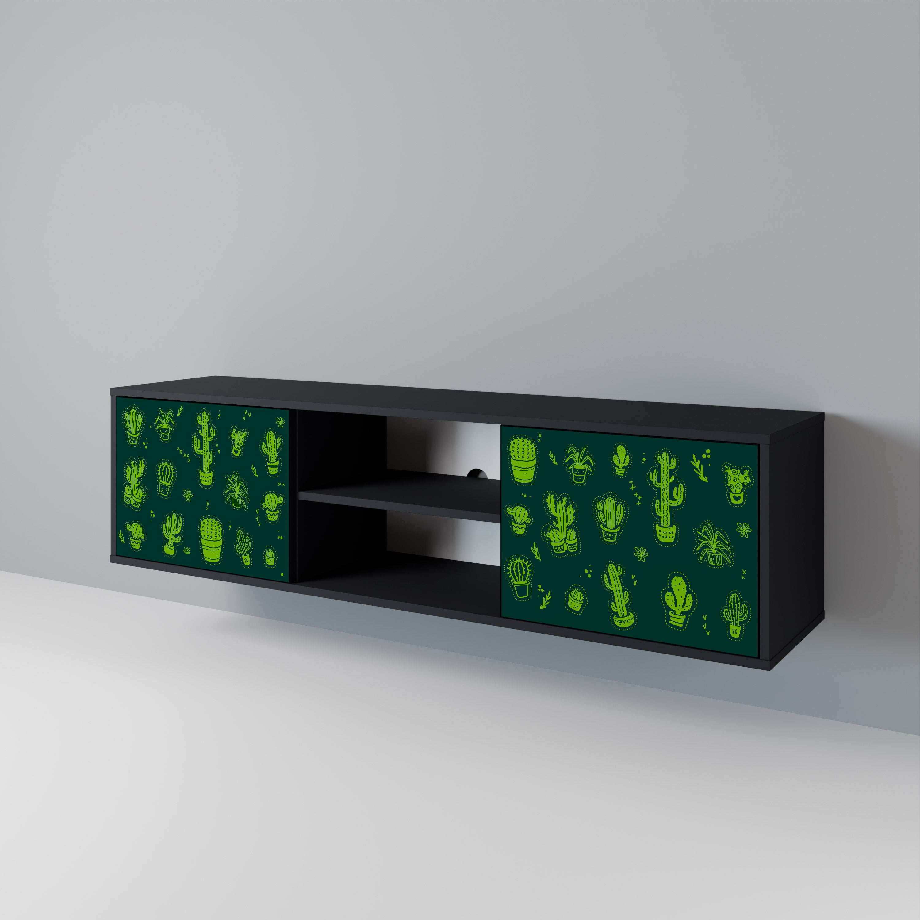 DESERT GREEN 2-Door TV Cabinet