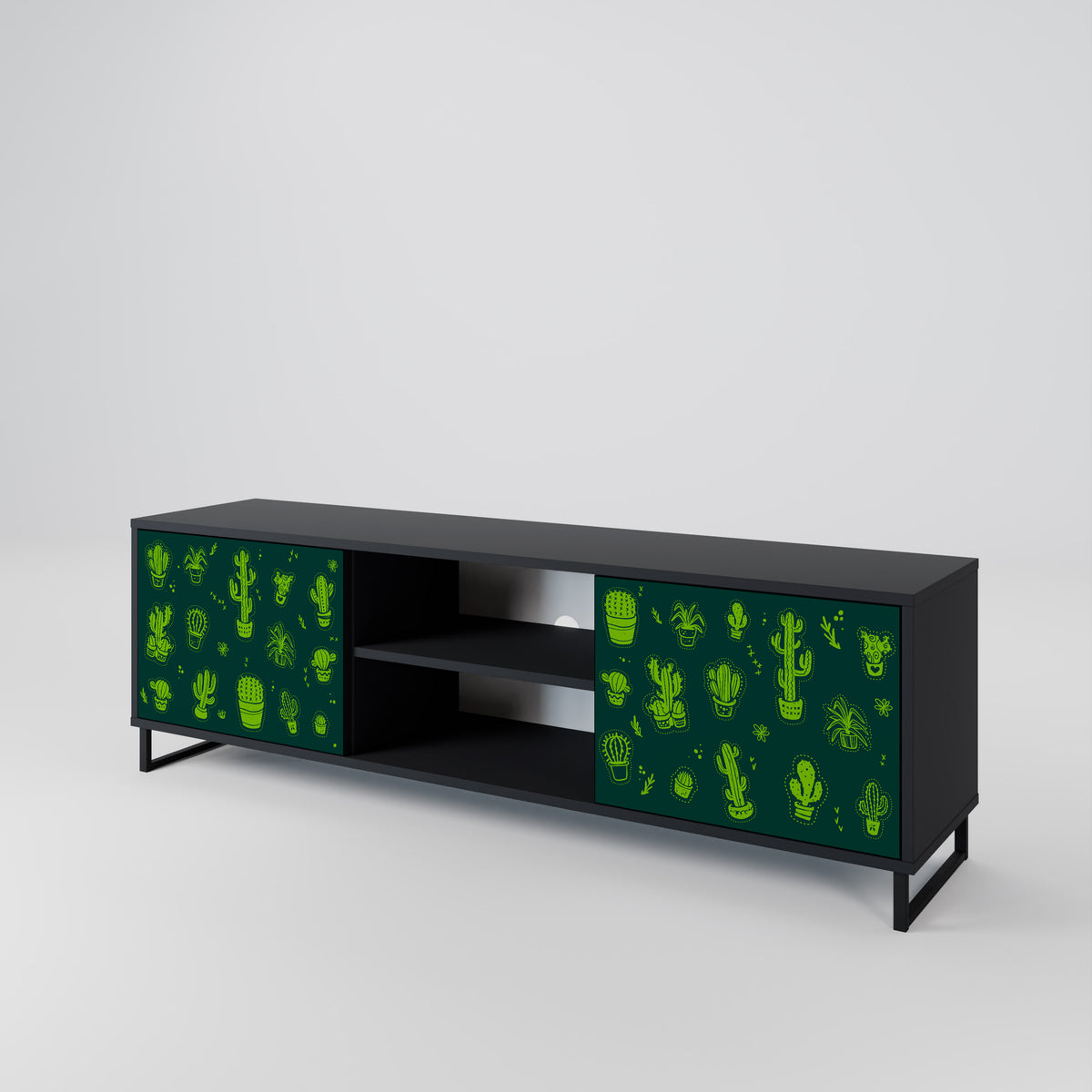 DESERT GREEN Dvoudveřový TV stolek