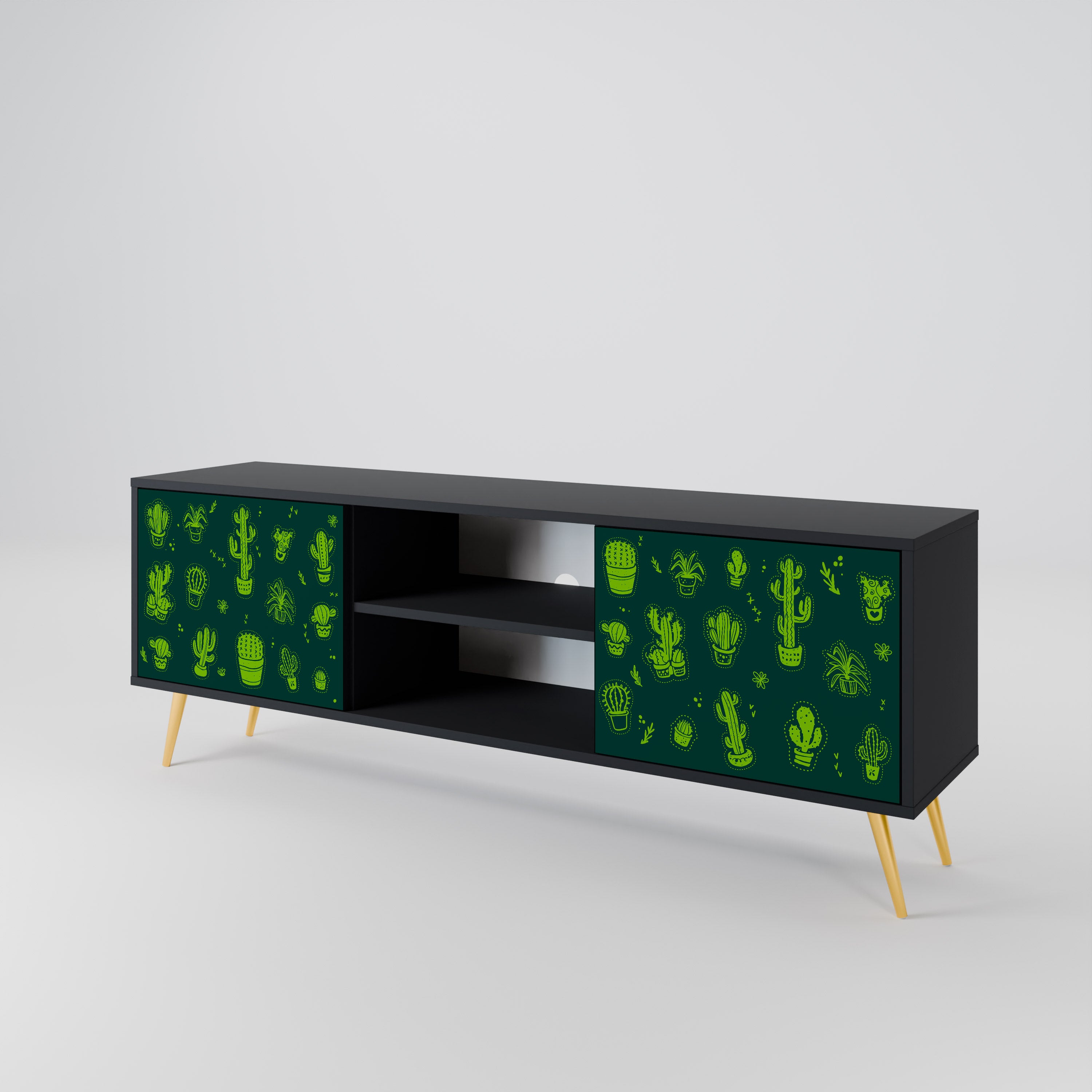 DESERT GREEN 2-Door TV Cabinet
