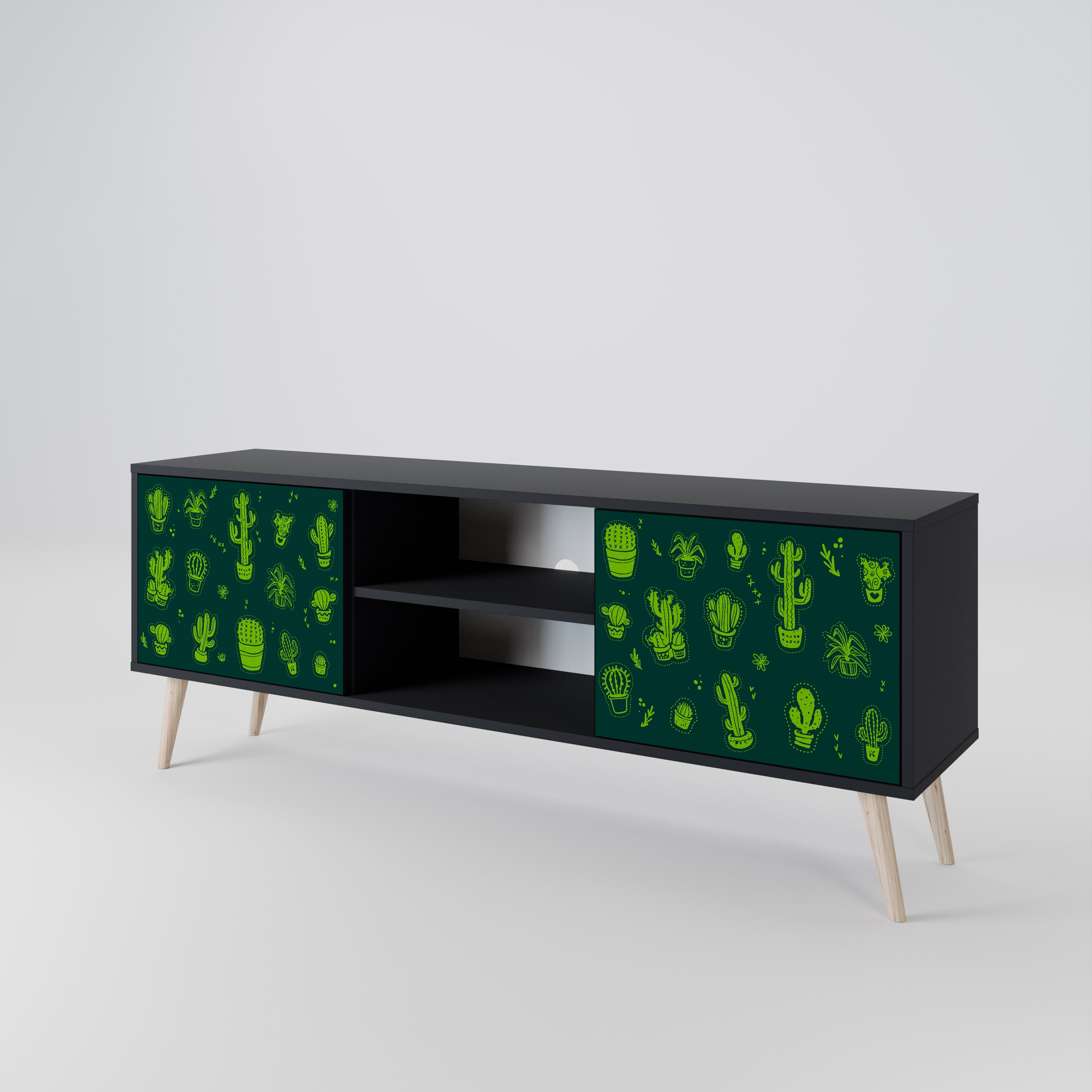 DESERT GREEN 2-Door TV Cabinet