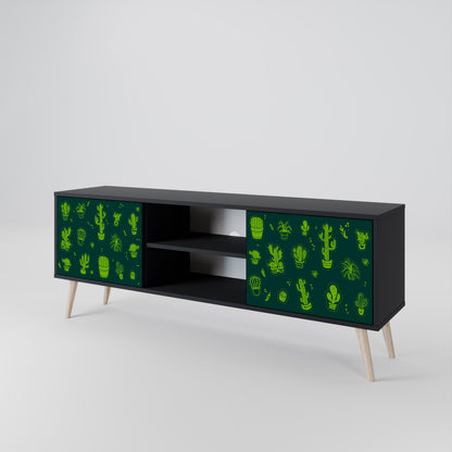 DESERT GREEN Dvoudveřový TV stolek