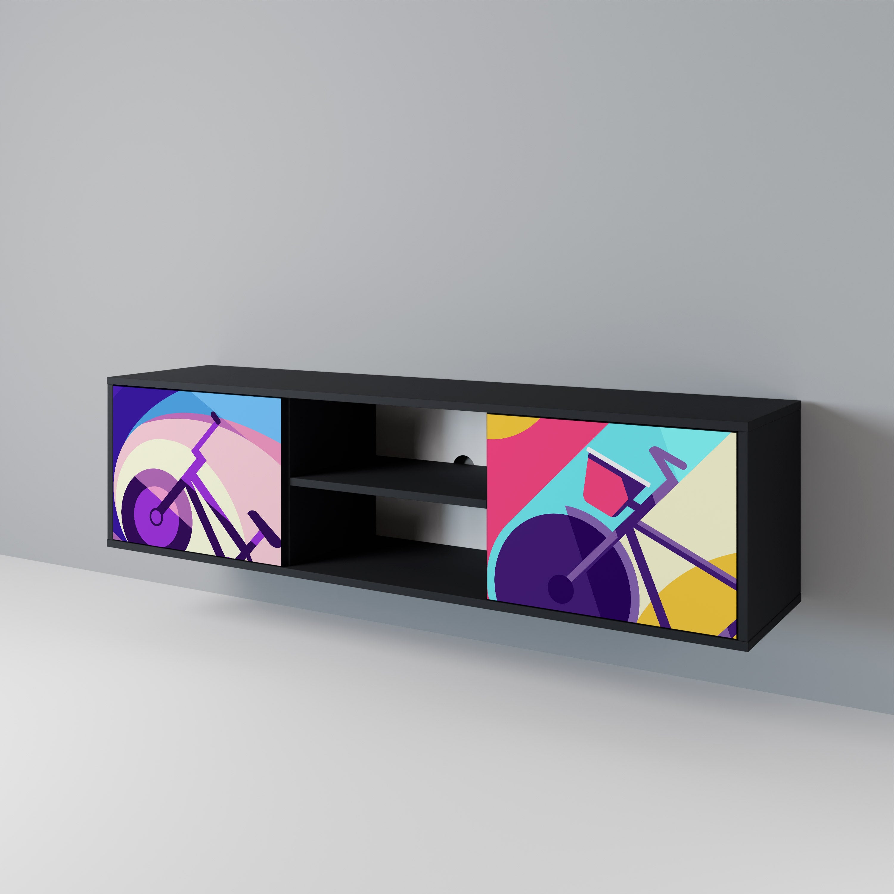 BIKE DREAMS 2-Door TV Cabinet