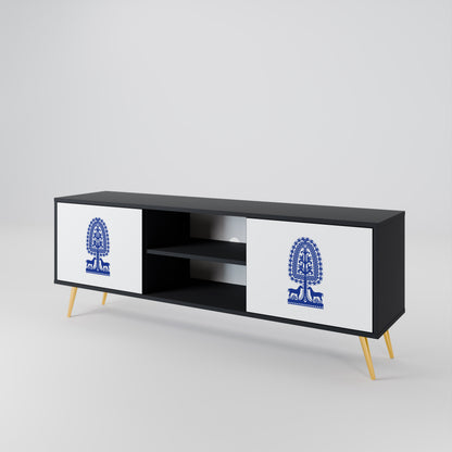 POLISH FOLK ART Dvoudveřový TV stolek