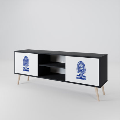 POLISH FOLK ART Dvoudveřový TV stolek