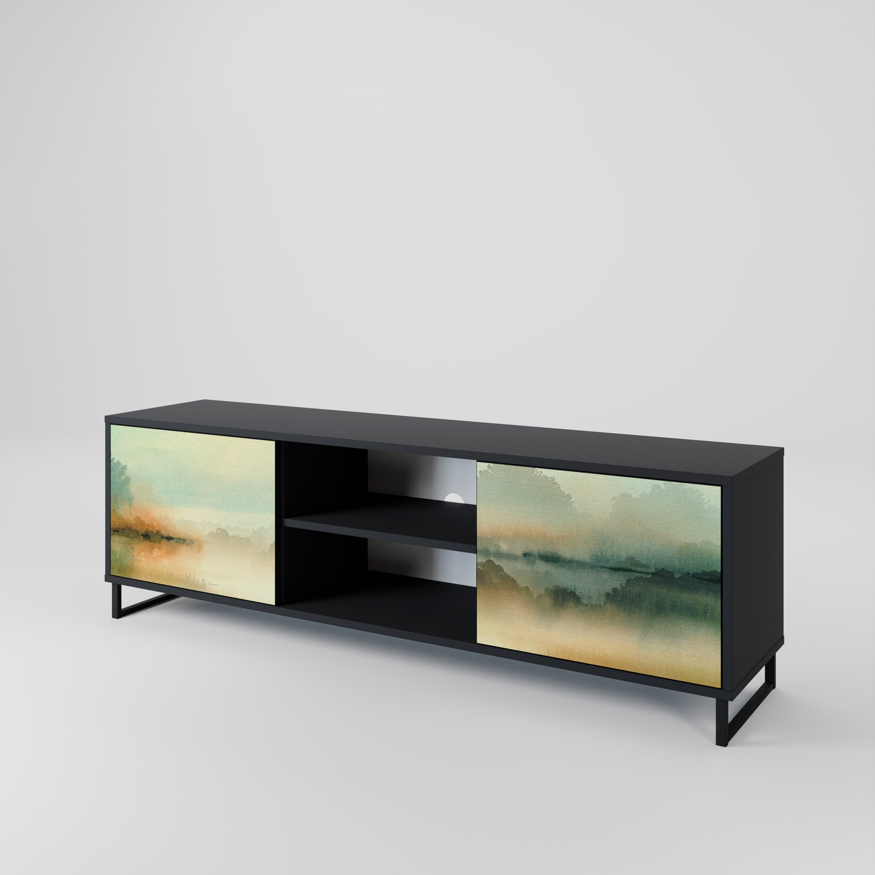 MORNING BY THE LAKE 2-Door TV Cabinet