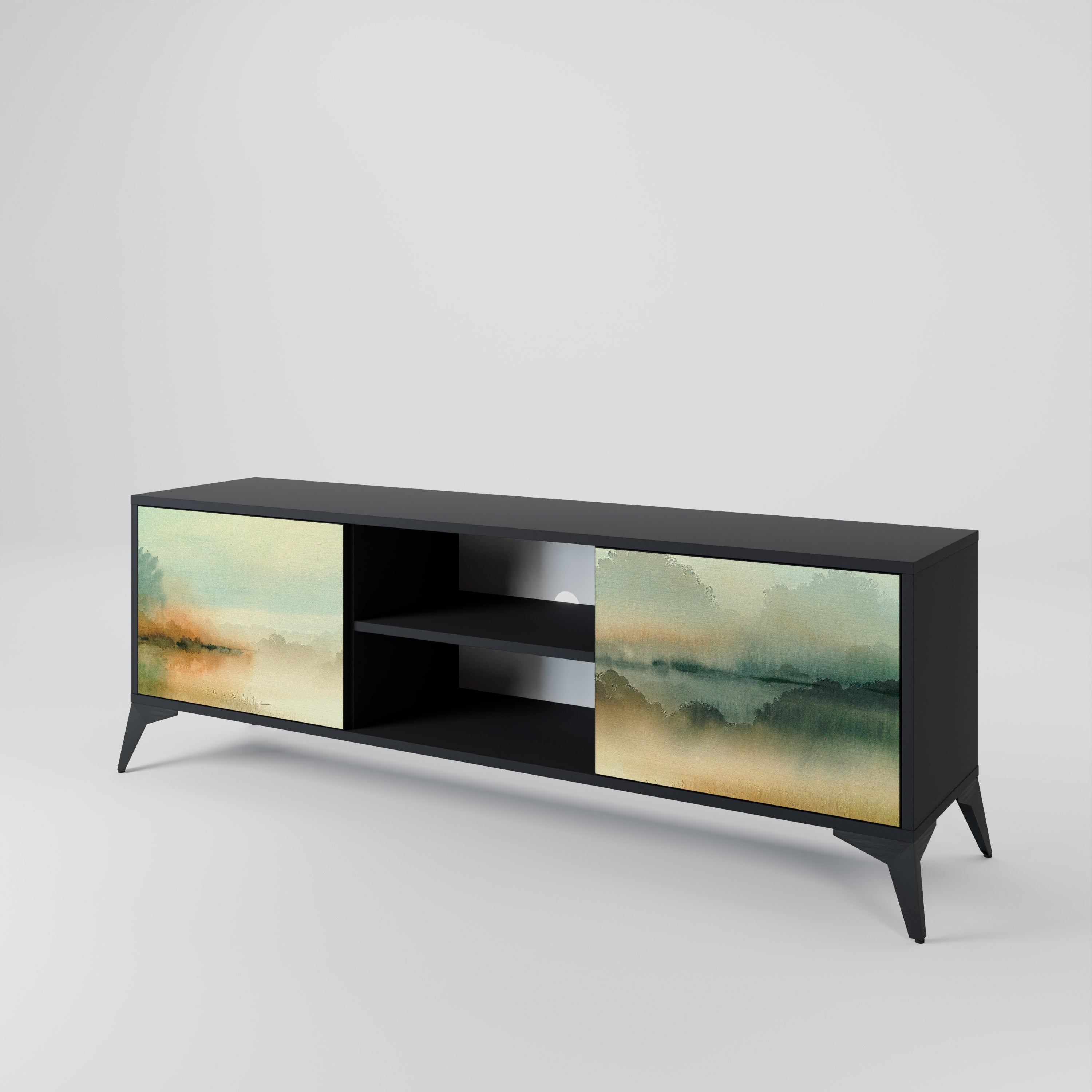 MORNING BY THE LAKE 2-Door TV Cabinet
