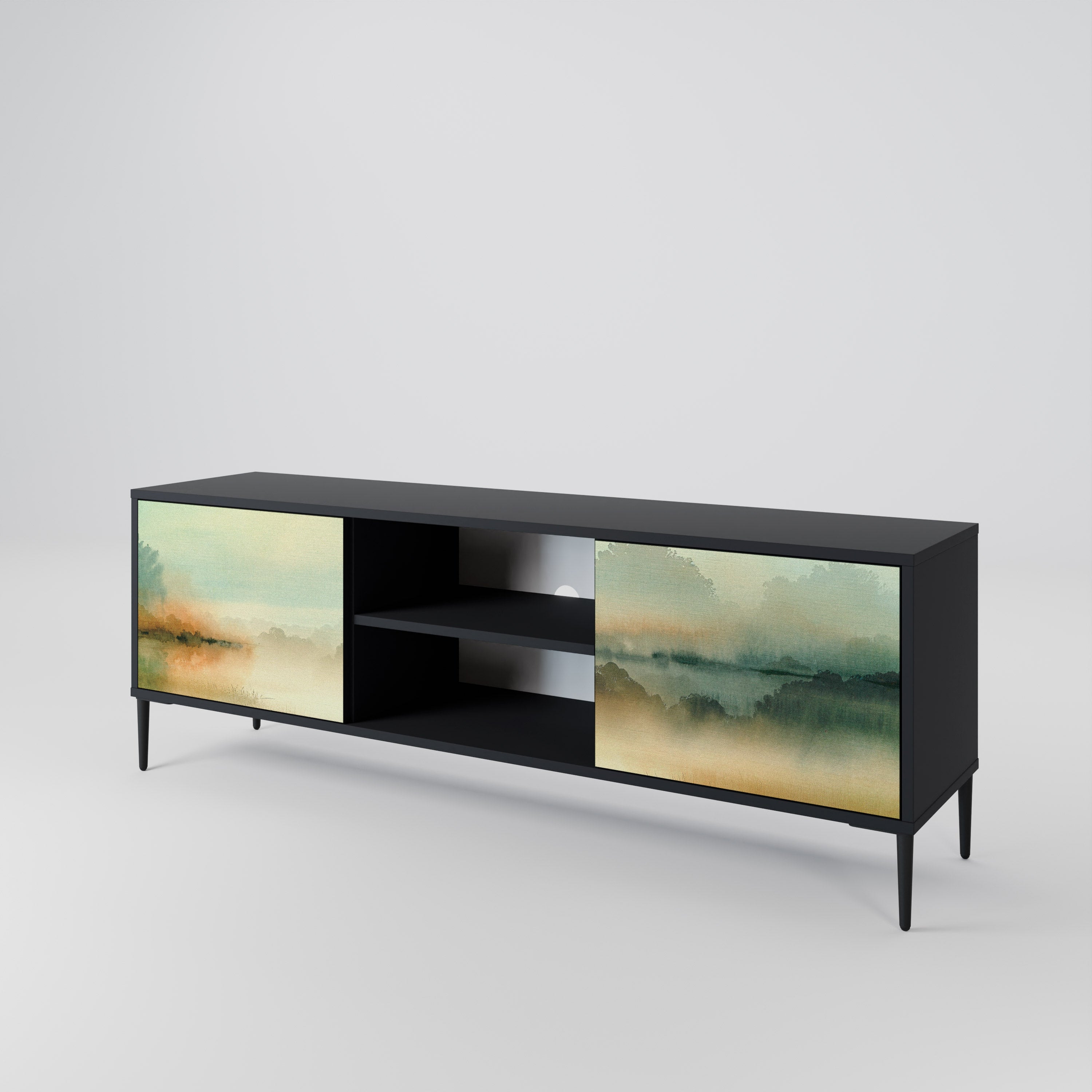MORNING BY THE LAKE 2-Door TV Cabinet
