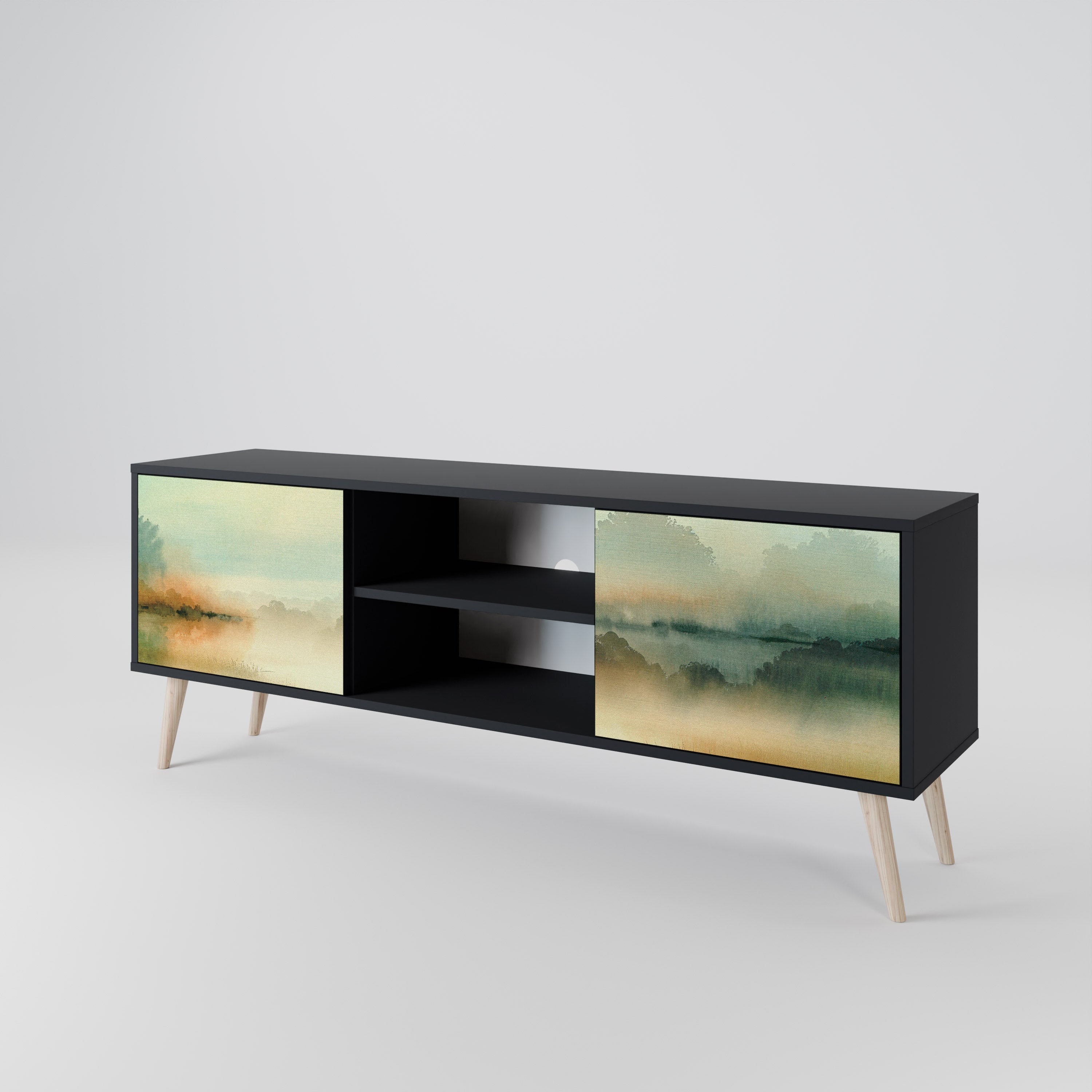 MORNING BY THE LAKE 2-Door TV Cabinet