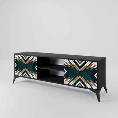 ARTISTIC GEOMETRY Dvoudveřový TV stolek