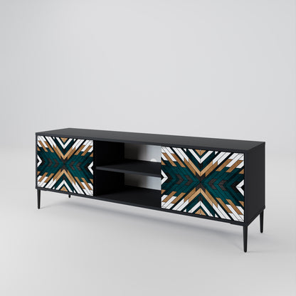 ARTISTIC GEOMETRY Dvoudveřový TV stolek