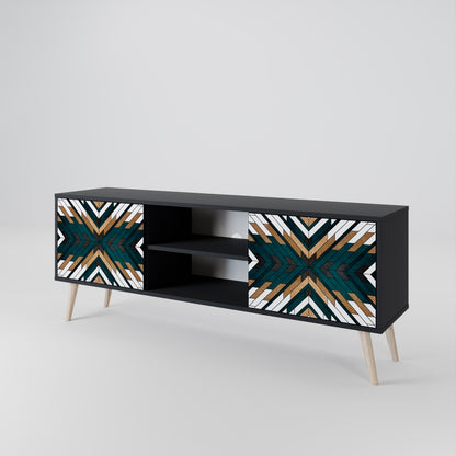 ARTISTIC GEOMETRY Dvoudveřový TV stolek