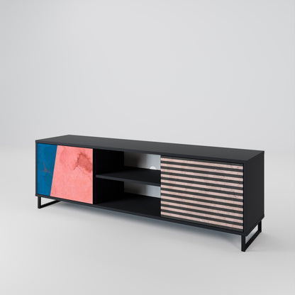 GLAMOROUS STRIPE Dvoudveřový TV stolek