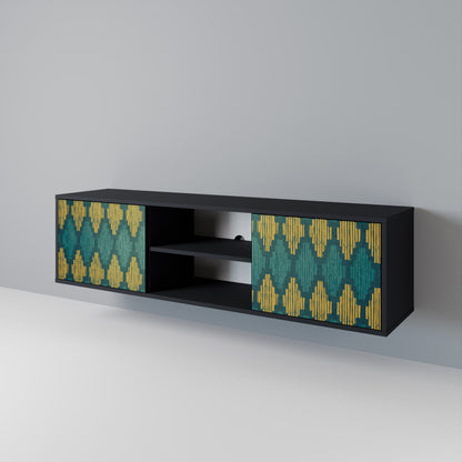 POLYGONS Dvoudveřový TV stolek