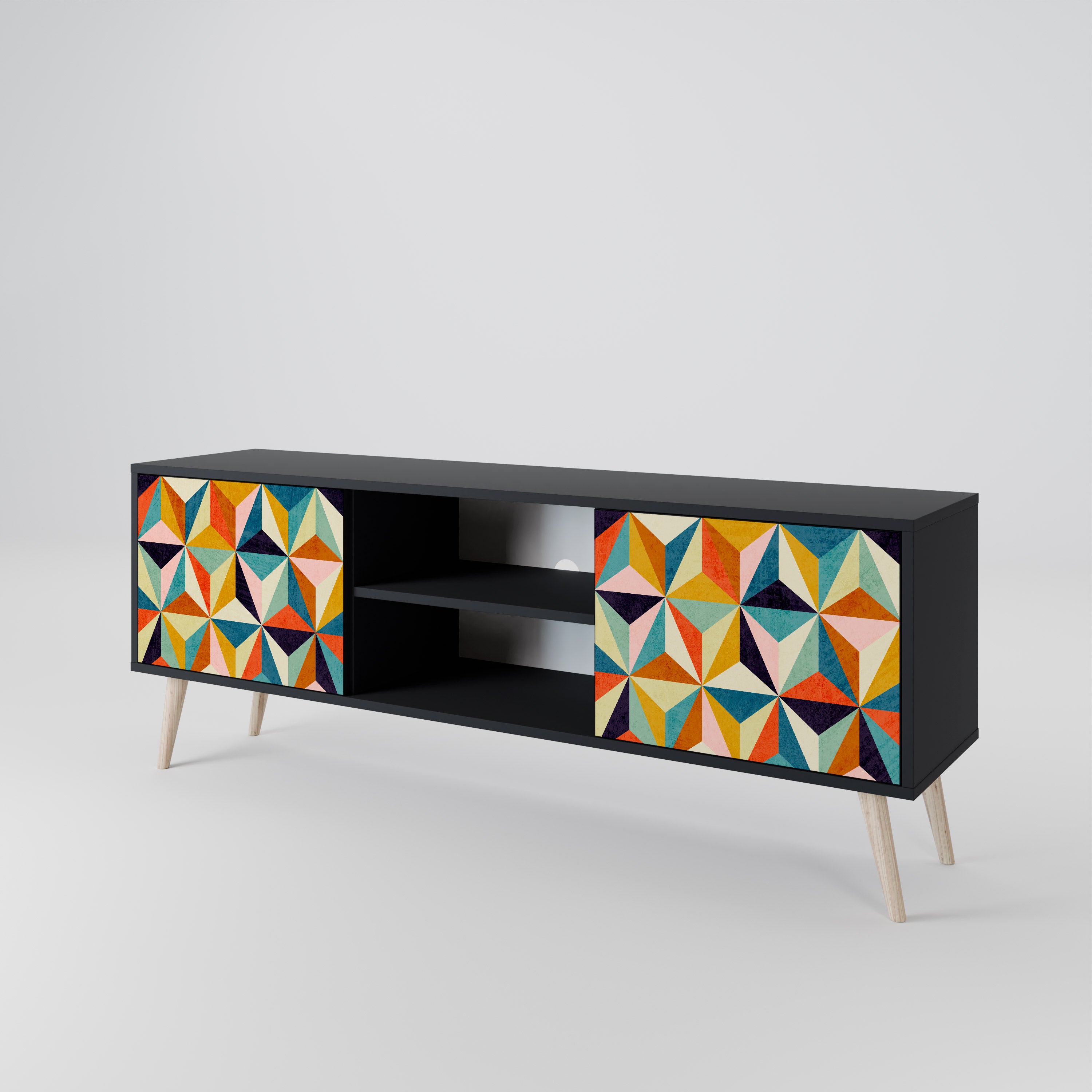 TESSELATE TREASURES Dvoudveřový TV stolek