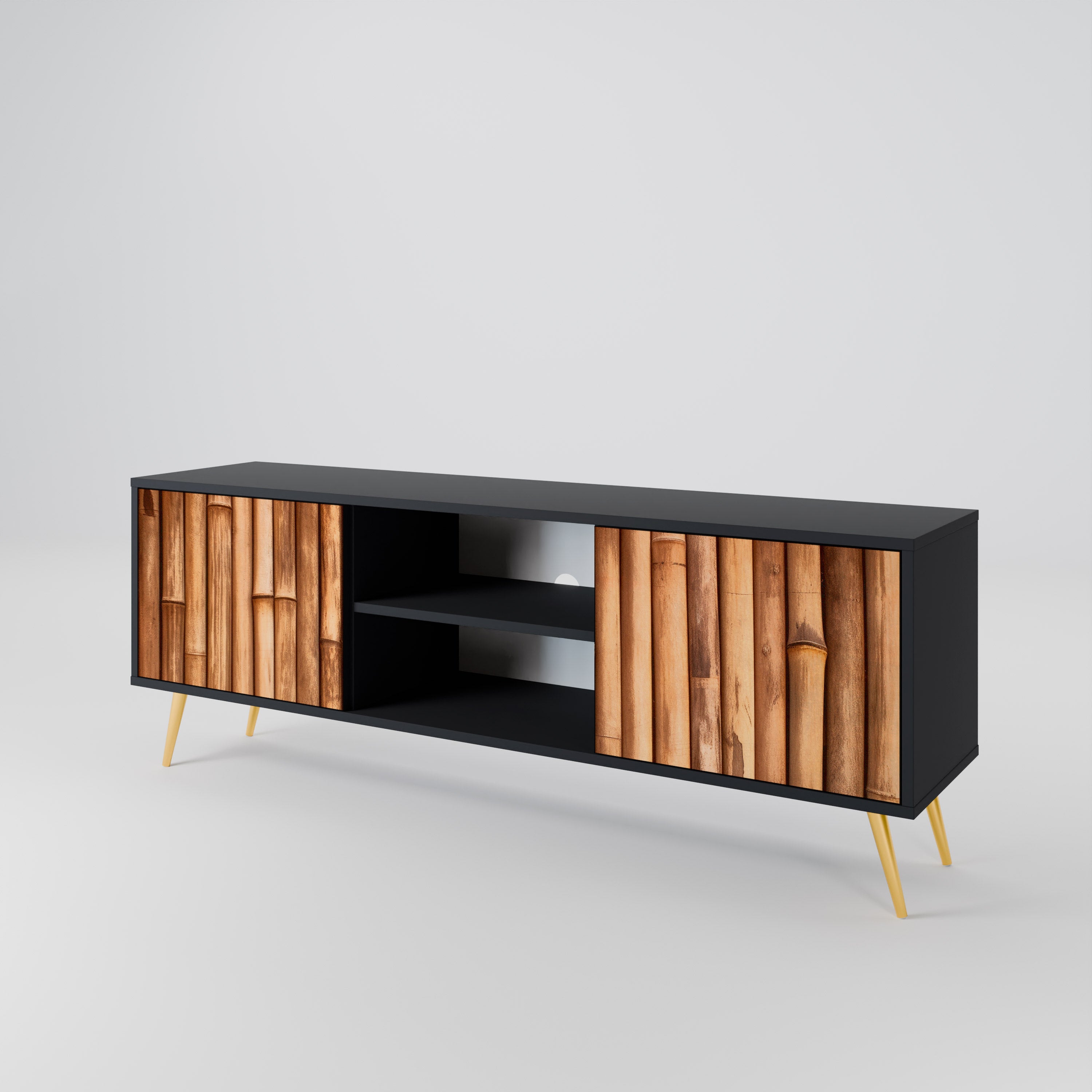 NATURAL WOOD Dvoudveřový TV stolek