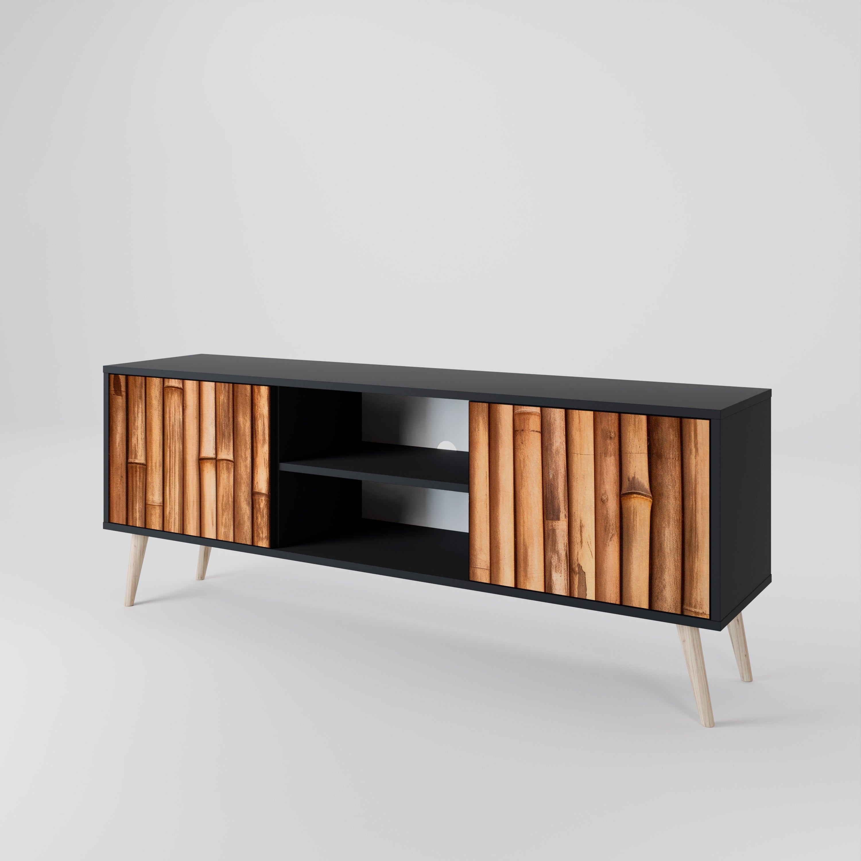NATURAL WOOD Dvoudveřový TV stolek
